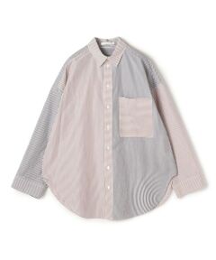 TOMORROWLAND / トゥモローランド シャツ・ブラウス（半袖以外） | ワッシャーコットンポプリン ストライプコンビシャツ