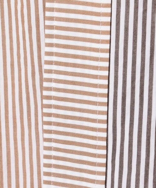 TOMORROWLAND / トゥモローランド シャツ・ブラウス（半袖以外） | ワッシャーコットンポプリン ストライプコンビシャツ | 詳細8