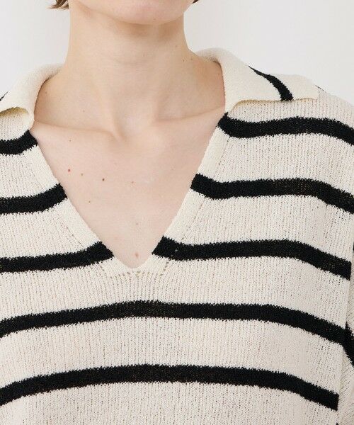 TOMORROWLAND / トゥモローランド ニット・セーター | ペーパーウール ポロカラープルオーバー | 詳細5