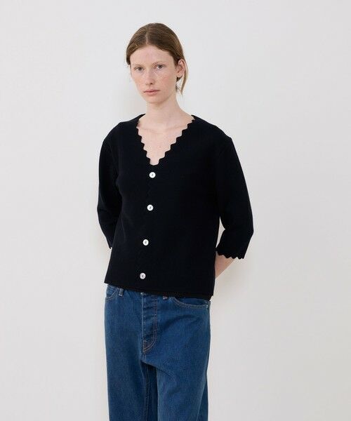 TOMORROWLAND / トゥモローランド カーディガン・ボレロ | ウーステッドミラノリブ Vネックカーディガン | 詳細2