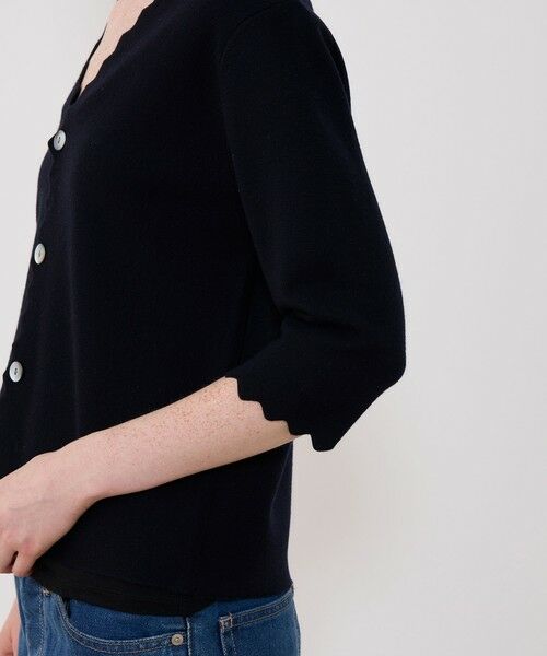 TOMORROWLAND / トゥモローランド カーディガン・ボレロ | ウーステッドミラノリブ Vネックカーディガン | 詳細6