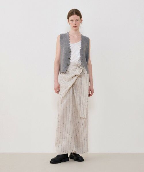 TOMORROWLAND / トゥモローランド ベスト | ウーステッドミラノリブ ベスト | 詳細1