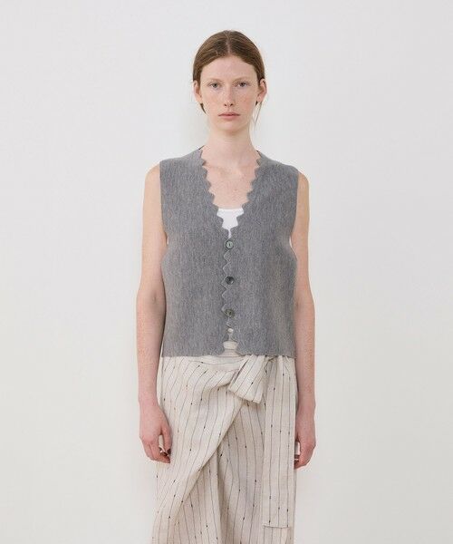 TOMORROWLAND / トゥモローランド ベスト | ウーステッドミラノリブ ベスト | 詳細2