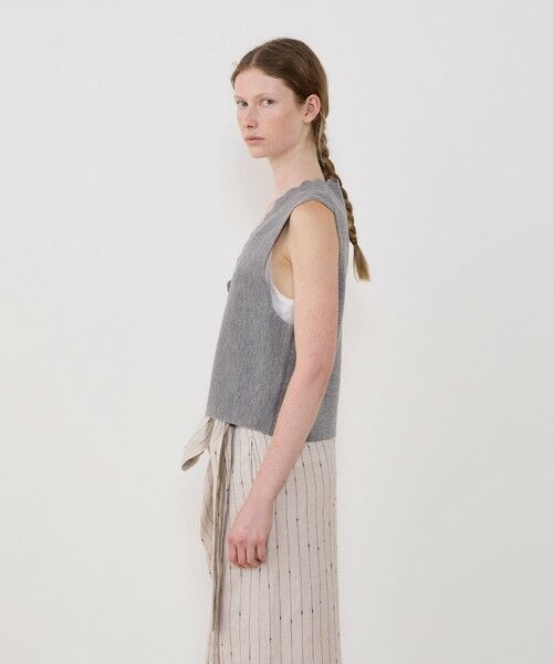 TOMORROWLAND / トゥモローランド ベスト | ウーステッドミラノリブ ベスト | 詳細3