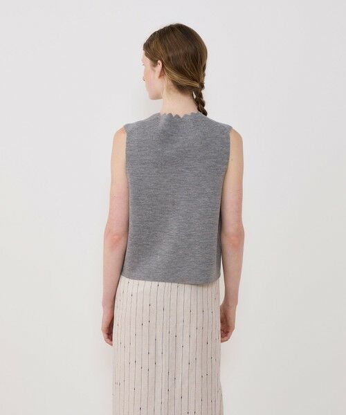 TOMORROWLAND / トゥモローランド ベスト | ウーステッドミラノリブ ベスト | 詳細4