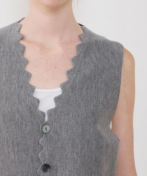 TOMORROWLAND / トゥモローランド ベスト | ウーステッドミラノリブ ベスト | 詳細5