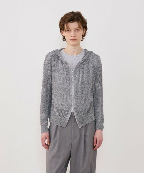 TOMORROWLAND / トゥモローランド カーディガン・ボレロ | コットンリネンムリネ フーデッドカーディガン | 詳細2
