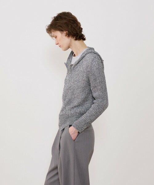 TOMORROWLAND / トゥモローランド カーディガン・ボレロ | コットンリネンムリネ フーデッドカーディガン | 詳細3