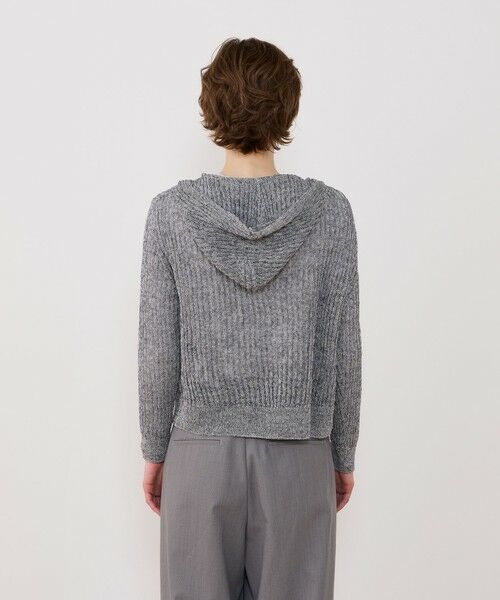 TOMORROWLAND / トゥモローランド カーディガン・ボレロ | コットンリネンムリネ フーデッドカーディガン | 詳細4