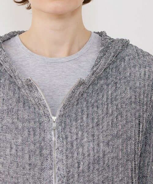 TOMORROWLAND / トゥモローランド カーディガン・ボレロ | コットンリネンムリネ フーデッドカーディガン | 詳細5