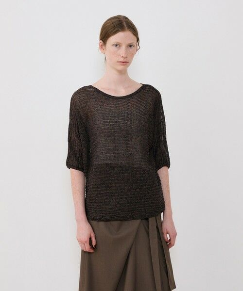 TOMORROWLAND / トゥモローランド ニット・セーター | コットンリネンムリネ ハーフスリーブプルオーバー | 詳細2