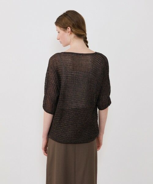 TOMORROWLAND / トゥモローランド ニット・セーター | コットンリネンムリネ ハーフスリーブプルオーバー | 詳細4