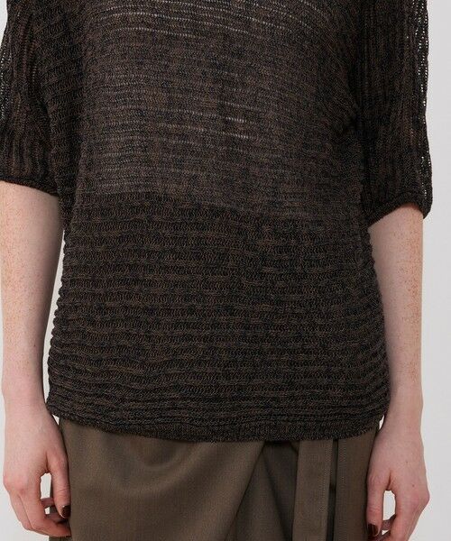 TOMORROWLAND / トゥモローランド ニット・セーター | コットンリネンムリネ ハーフスリーブプルオーバー | 詳細7