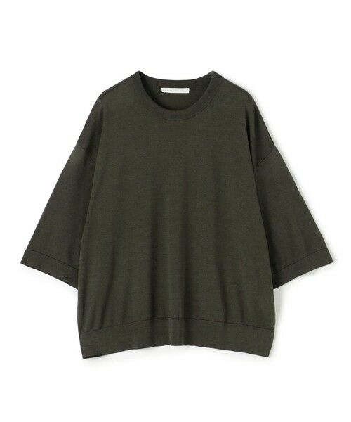 TOMORROWLAND/トゥモローランド シルク ハーフスリーブプルオーバー 17 チャコールグレー F