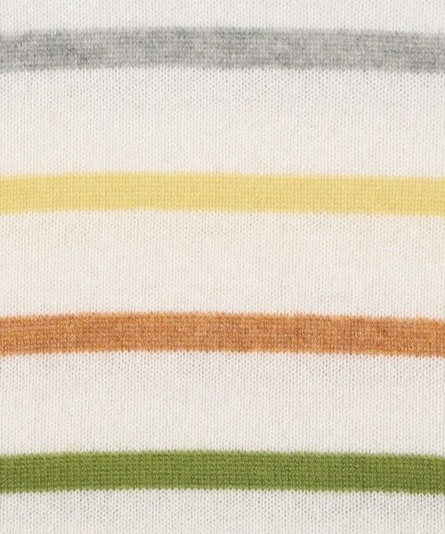 TOMORROWLAND / トゥモローランド ニット・セーター | スコットランドカシミヤマルチボーダー タートルネックプルオーバー | 詳細8