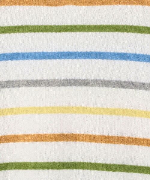 TOMORROWLAND / トゥモローランド ニット・セーター | スコットランドカシミヤマルチボーダー Vネックプルオーバー | 詳細8