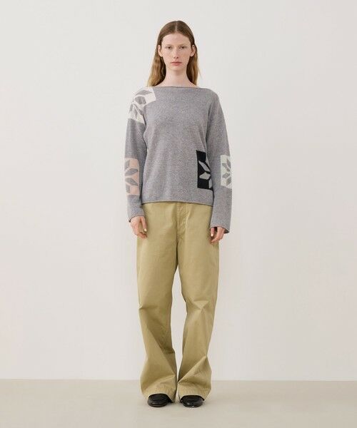 TOMORROWLAND / トゥモローランド ニット・セーター | スコットランドカシミヤスノーフレーク ボートネックプルオーバー | 詳細1