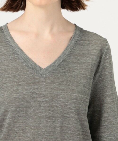 TOMORROWLAND / トゥモローランド Tシャツ | リネンジャージー Vネックプルオーバー | 詳細5
