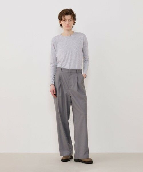 TOMORROWLAND / トゥモローランド スラックス・ドレスパンツ | クレープウールストレッチ ストレートパンツ | 詳細1