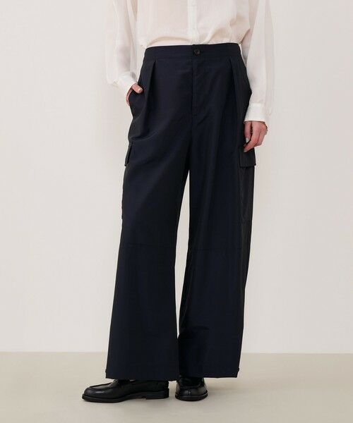 TOMORROWLAND / トゥモローランド カーゴパンツ | ナイロンシルクタフタ タックカーゴパンツ | 詳細2