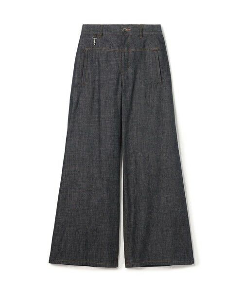 TOMORROWLAND / トゥモローランド デニムパンツ | ステイブルーデニム セミワイドパンツ(65 ブルー)