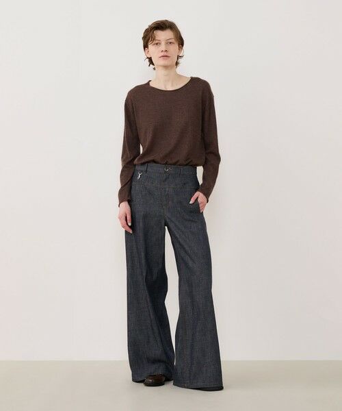 TOMORROWLAND / トゥモローランド デニムパンツ | ステイブルーデニム セミワイドパンツ | 詳細1