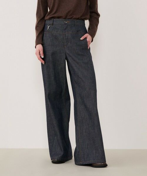 TOMORROWLAND / トゥモローランド デニムパンツ | ステイブルーデニム セミワイドパンツ | 詳細2