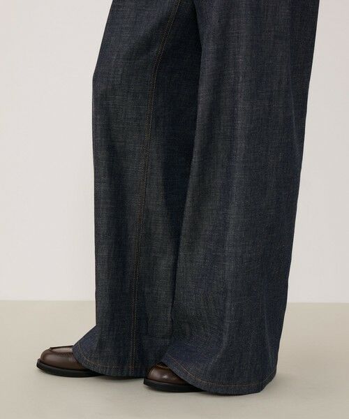 TOMORROWLAND / トゥモローランド デニムパンツ | ステイブルーデニム セミワイドパンツ | 詳細8