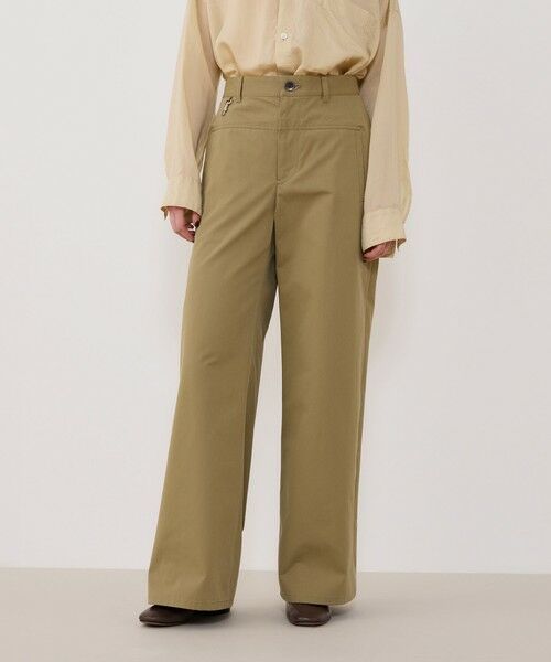 TOMORROWLAND / トゥモローランド その他パンツ | モイストコットン セミワイドパンツ | 詳細2
