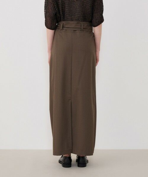 TOMORROWLAND / トゥモローランド ロング・マキシ丈スカート | クレープウールストレッチ ラップマキシスカート | 詳細4