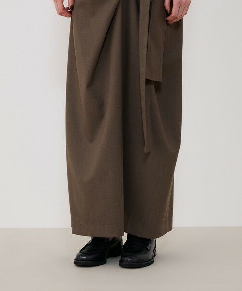 TOMORROWLAND / トゥモローランド ロング・マキシ丈スカート | クレープウールストレッチ ラップマキシスカート | 詳細8