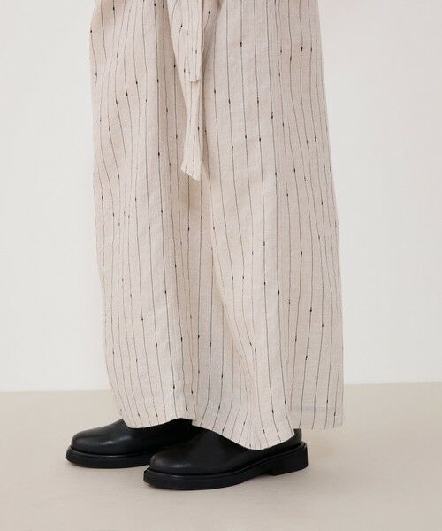 TOMORROWLAND / トゥモローランド ロング・マキシ丈スカート | リネンシルクノットストライプ ラップマキシスカート | 詳細8