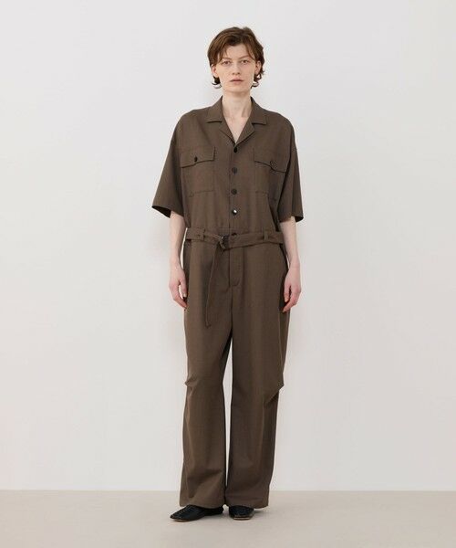 TOMORROWLAND / トゥモローランド サロペット・オールインワン | クレープウールストレッチ ジャンプスーツ | 詳細1