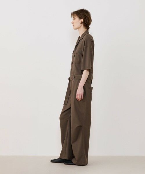 TOMORROWLAND / トゥモローランド サロペット・オールインワン | クレープウールストレッチ ジャンプスーツ | 詳細2