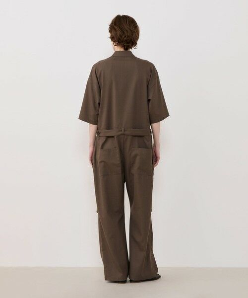 TOMORROWLAND / トゥモローランド サロペット・オールインワン | クレープウールストレッチ ジャンプスーツ | 詳細3