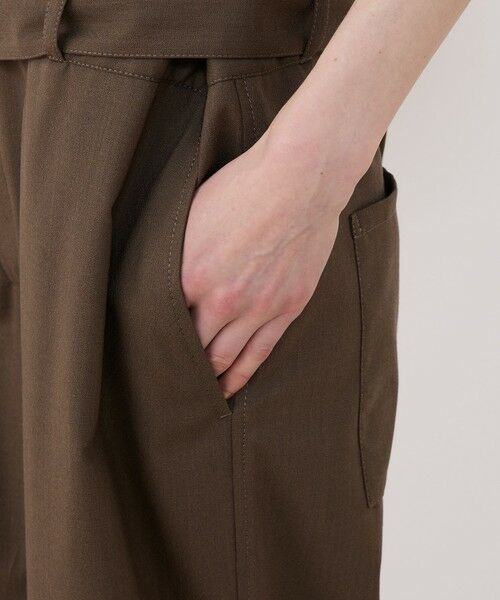 TOMORROWLAND / トゥモローランド サロペット・オールインワン | クレープウールストレッチ ジャンプスーツ | 詳細8