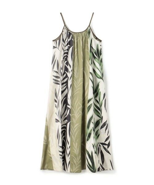 TOMORROWLAND / トゥモローランド ロング・マキシ丈ワンピース | コースタルフローラプリント ギャザーキャミソールワンピース(46 ブラウン系)