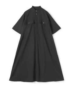 TOMORROWLAND / トゥモローランド ロング・マキシ丈ワンピース | コンパクトポプリン スタンドネックシャツワンピース