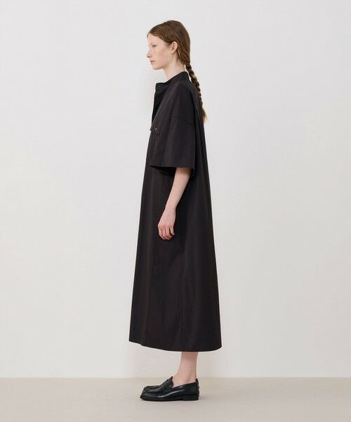 TOMORROWLAND / トゥモローランド ロング・マキシ丈ワンピース | コンパクトポプリン スタンドネックシャツワンピース | 詳細2