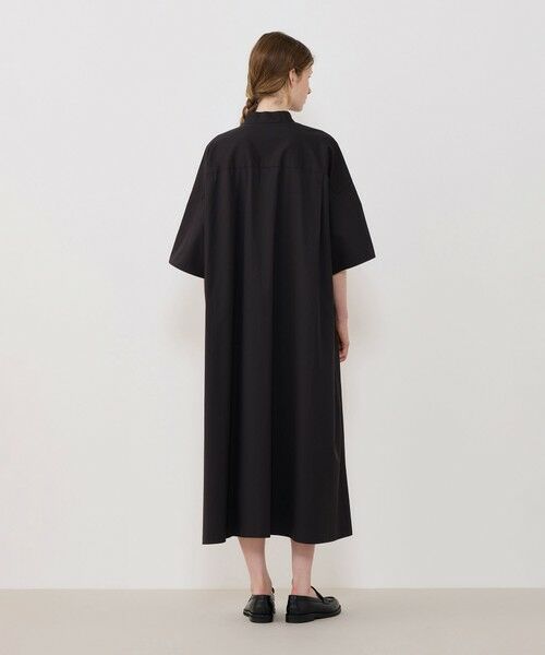 TOMORROWLAND / トゥモローランド ロング・マキシ丈ワンピース | コンパクトポプリン スタンドネックシャツワンピース | 詳細3