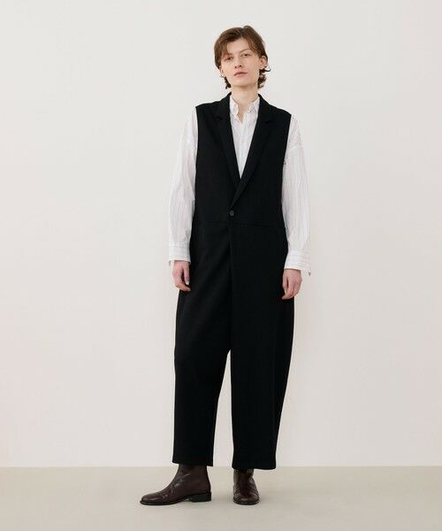 TOMORROWLAND / トゥモローランド サロペット・オールインワン | ウールミルドスムース ジャンプスーツ | 詳細1