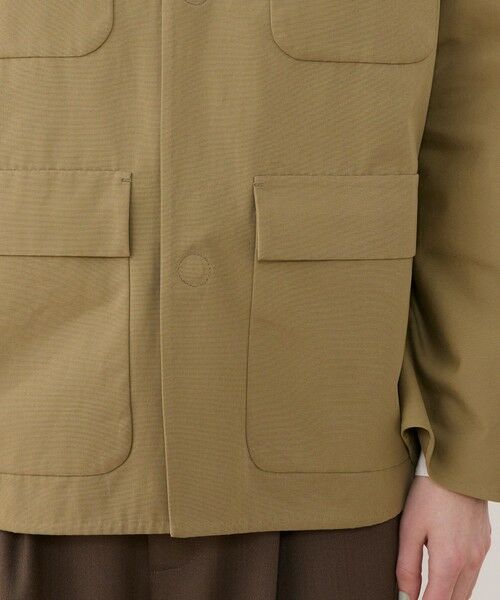 TOMORROWLAND / トゥモローランド ノーカラージャケット | モイストコットン リラックスフィットジャケット | 詳細8