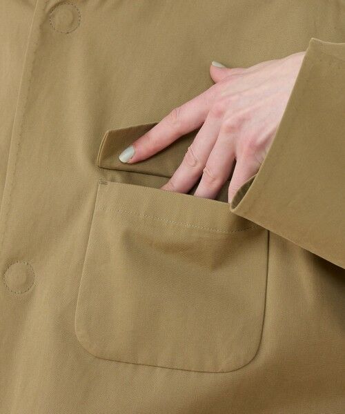 TOMORROWLAND / トゥモローランド ノーカラージャケット | モイストコットン リラックスフィットジャケット | 詳細9