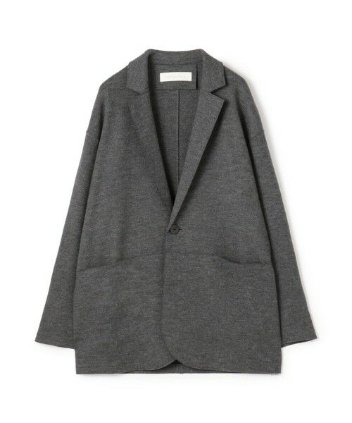 TOMORROWLAND/トゥモローランド ウールミルドスムース チェスタージャケット 17 チャコールグレー F TOMORROWLAND/トゥモローランド ウールミルドスムース チェスタージャケット 17 チャコールグレー F