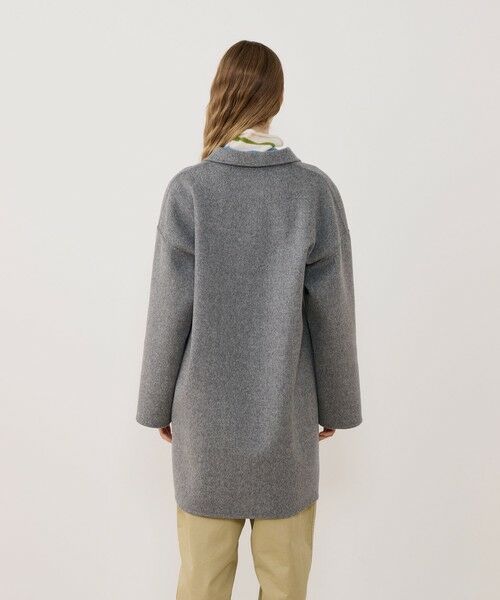 WEB先行予約】ウールダブルフェイス キモノスリーブコート