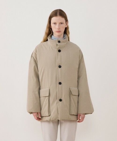 TOMORROWLAND / トゥモローランド ダウンジャケット・ベスト | ピーチクロスダウン スタンドカラーオーバーコート | 詳細2