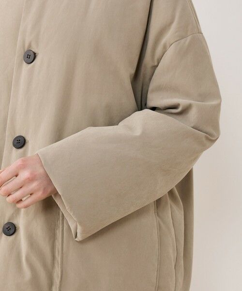 TOMORROWLAND / トゥモローランド ダウンジャケット・ベスト | ピーチクロスダウン スタンドカラーオーバーコート | 詳細7