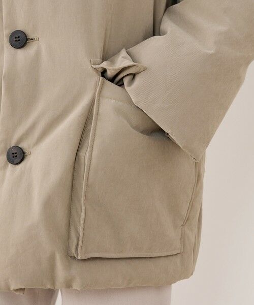 TOMORROWLAND / トゥモローランド ダウンジャケット・ベスト | ピーチクロスダウン スタンドカラーオーバーコート | 詳細8