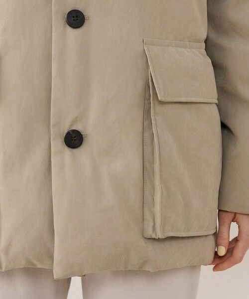 TOMORROWLAND / トゥモローランド ダウンジャケット・ベスト | ピーチクロスダウン スタンドカラーオーバーコート | 詳細9