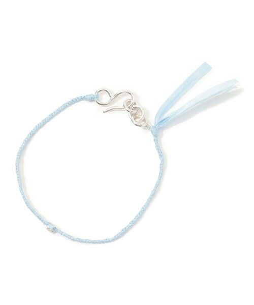 TOMORROWLAND/トゥモローランド PLOW Silk ブレスレット 63 ライトブルー F